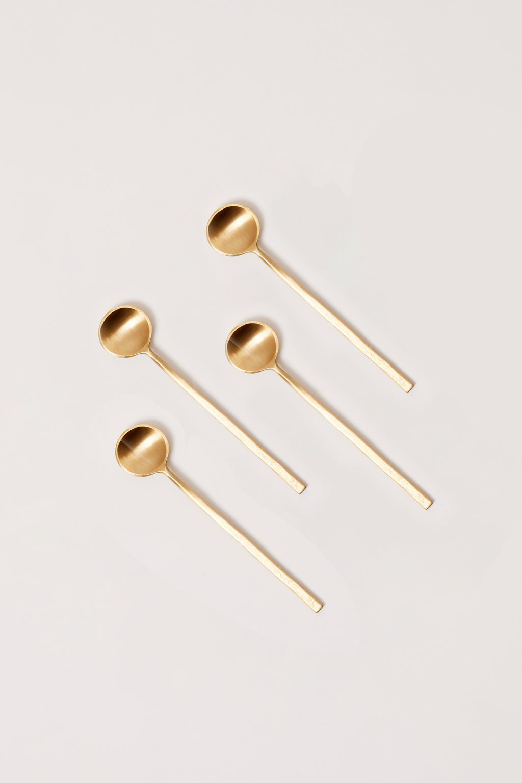 Wabi brass dessert spoons set