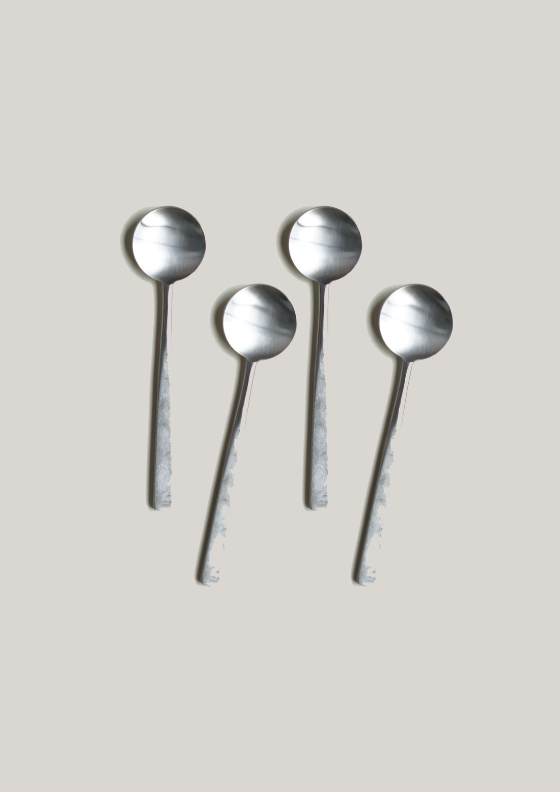 Wabi Soup Spoons, Stainless Steel, Set of 4
