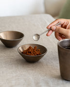 Wabi Condiment/Coffee Spoons, Set of 4, Stainless Steel