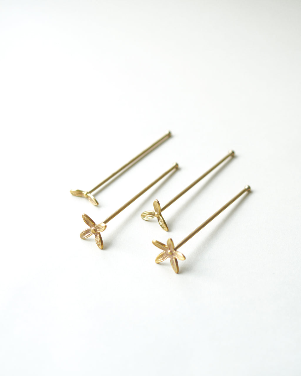 Wild Flower Stirrers, Set of 4, Small