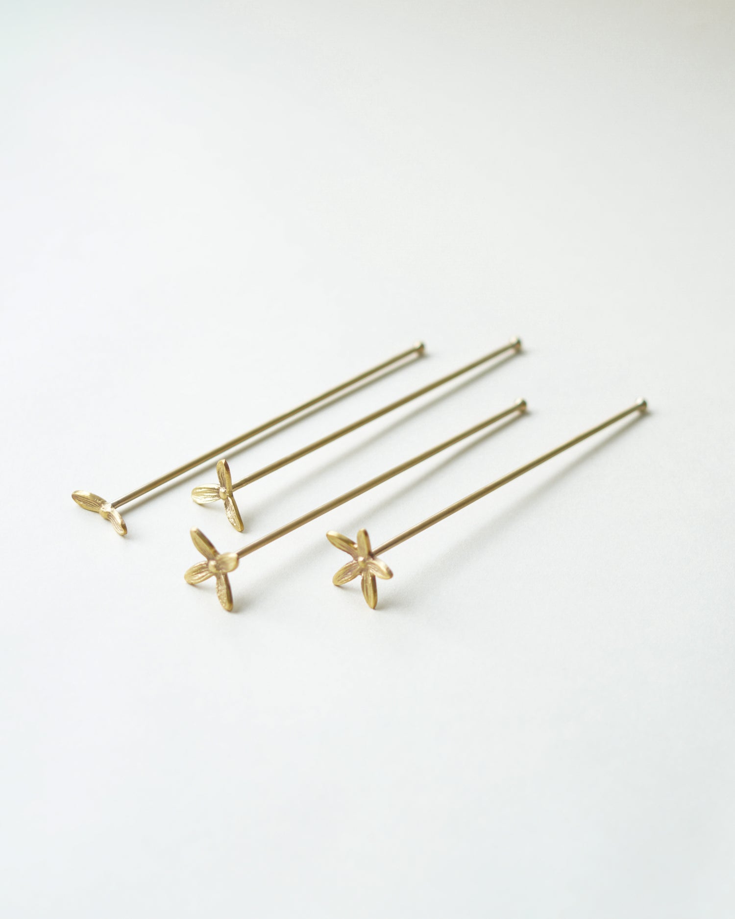 Wild Flower Stirrers, Set Of 4, Large