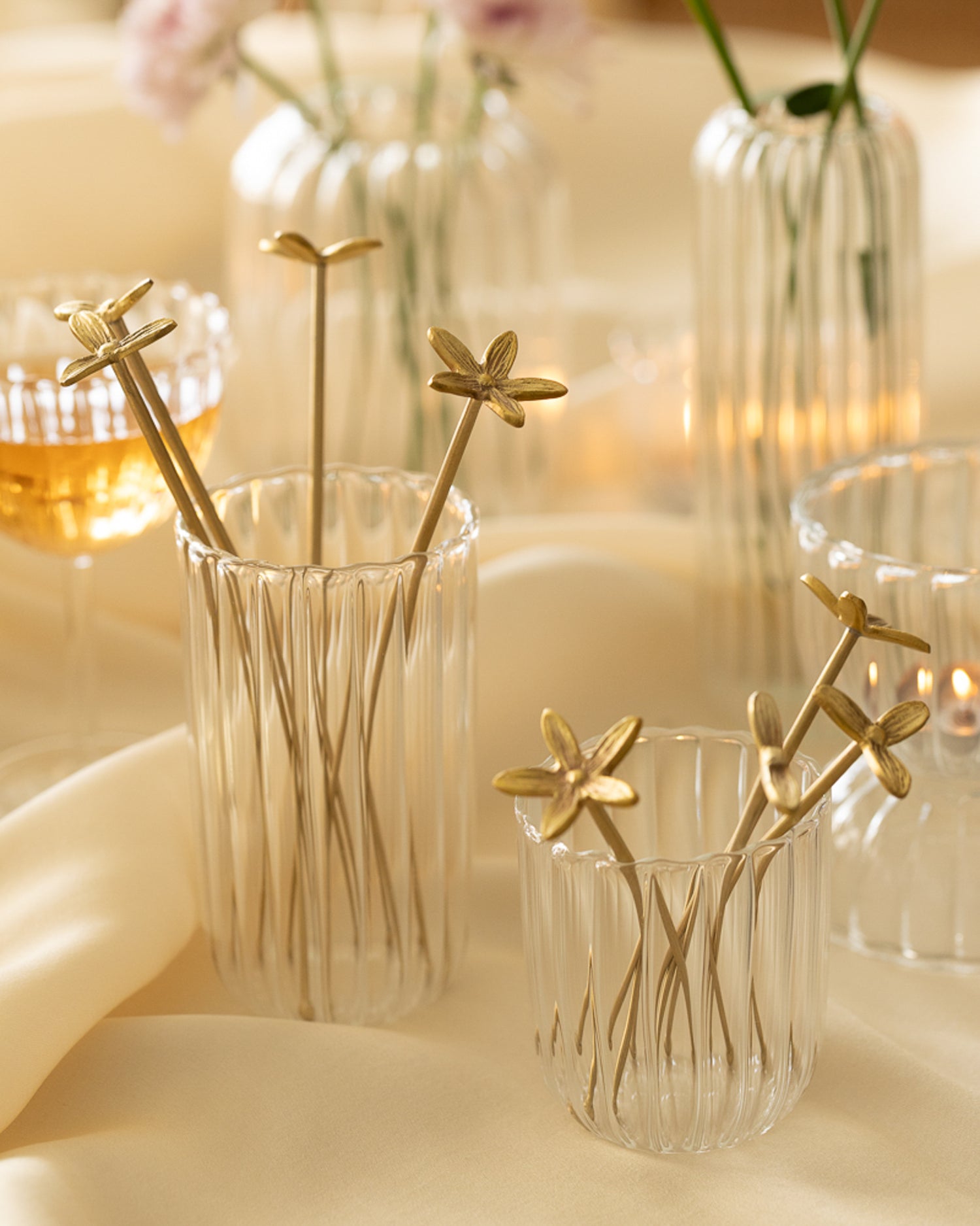 Wild Flower Stirrers, Set Of 4, Large