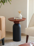 Wood & Metal Perisi Side Table for living room.