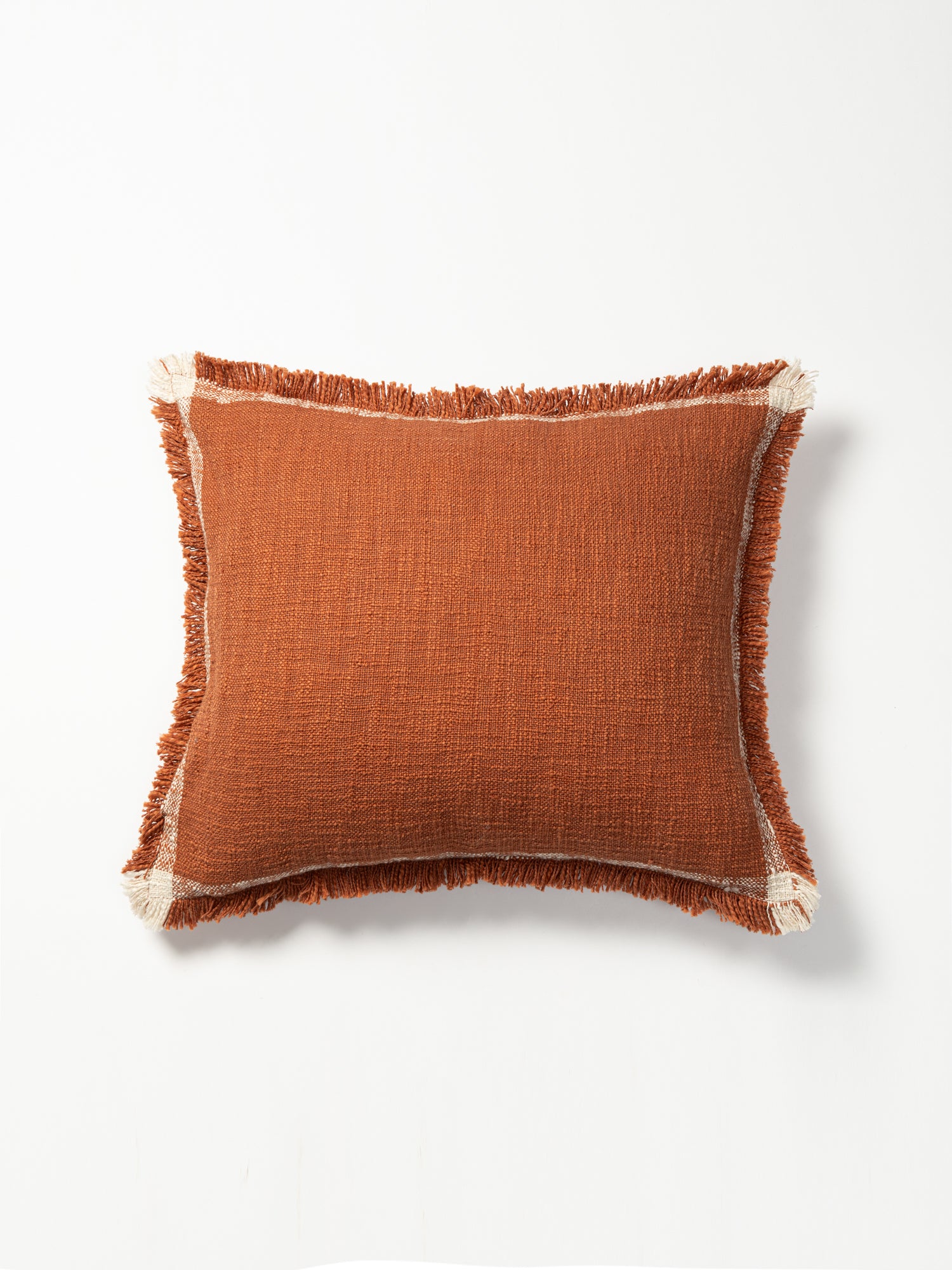 Woven Cushion Cover, Baked Clay