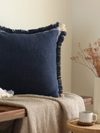 Cushion cover blue and white.