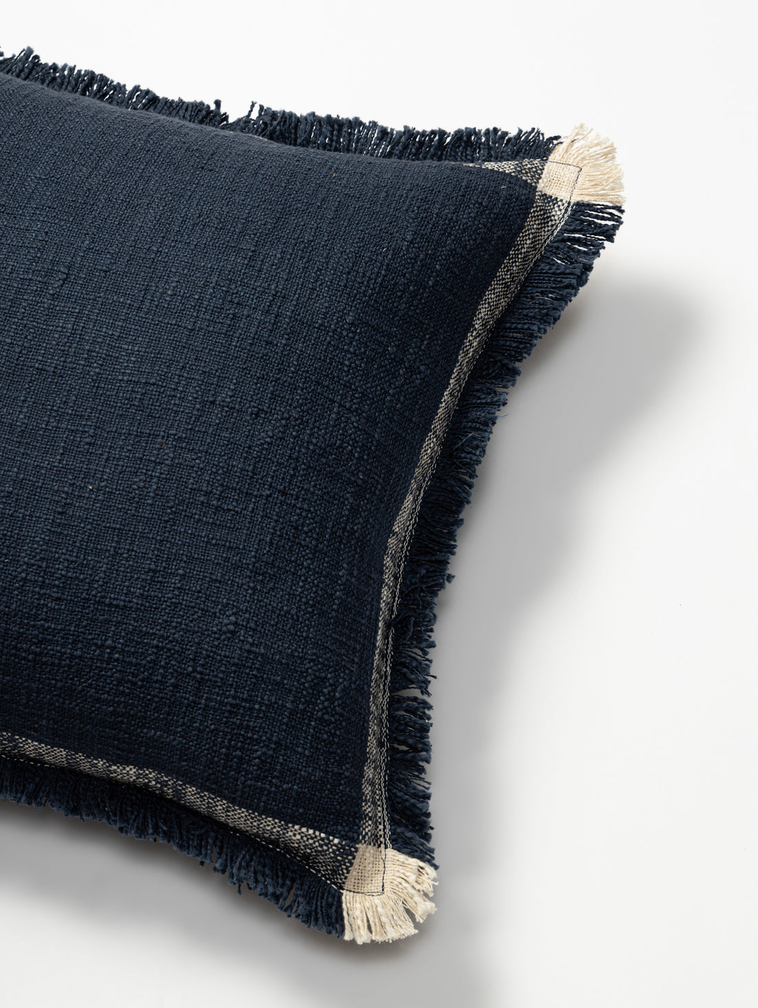 Textured Cushion Covers in Blue and white.