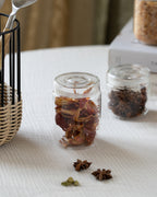 Klar Storage Borosilicate Glass Jars, Set of 6