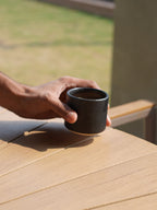 Charcoal Espresso Cups, Set of 2