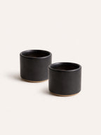 Charcoal Espresso Cups, Set of 2