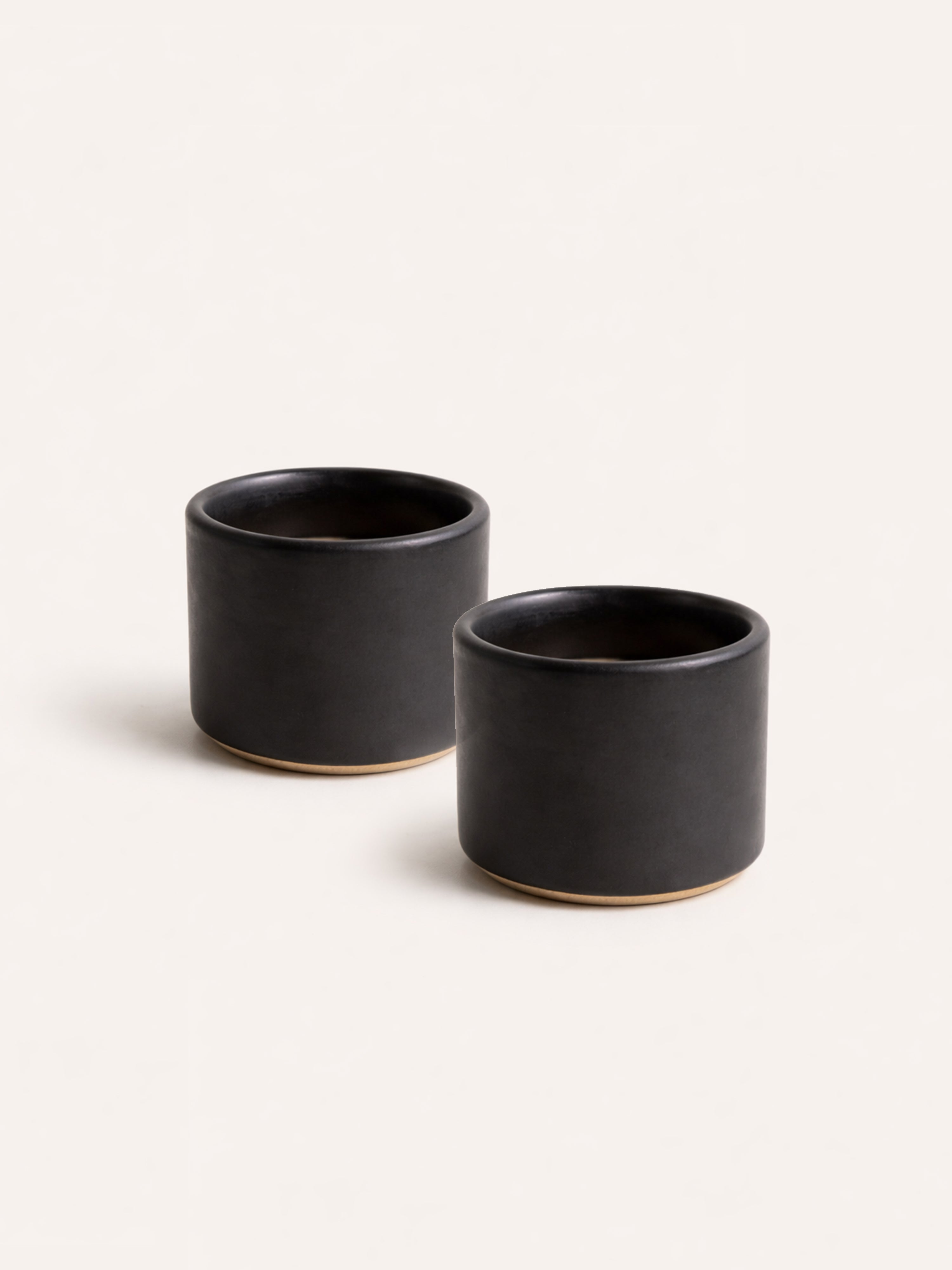 Charcoal Espresso Cups, Set of 2