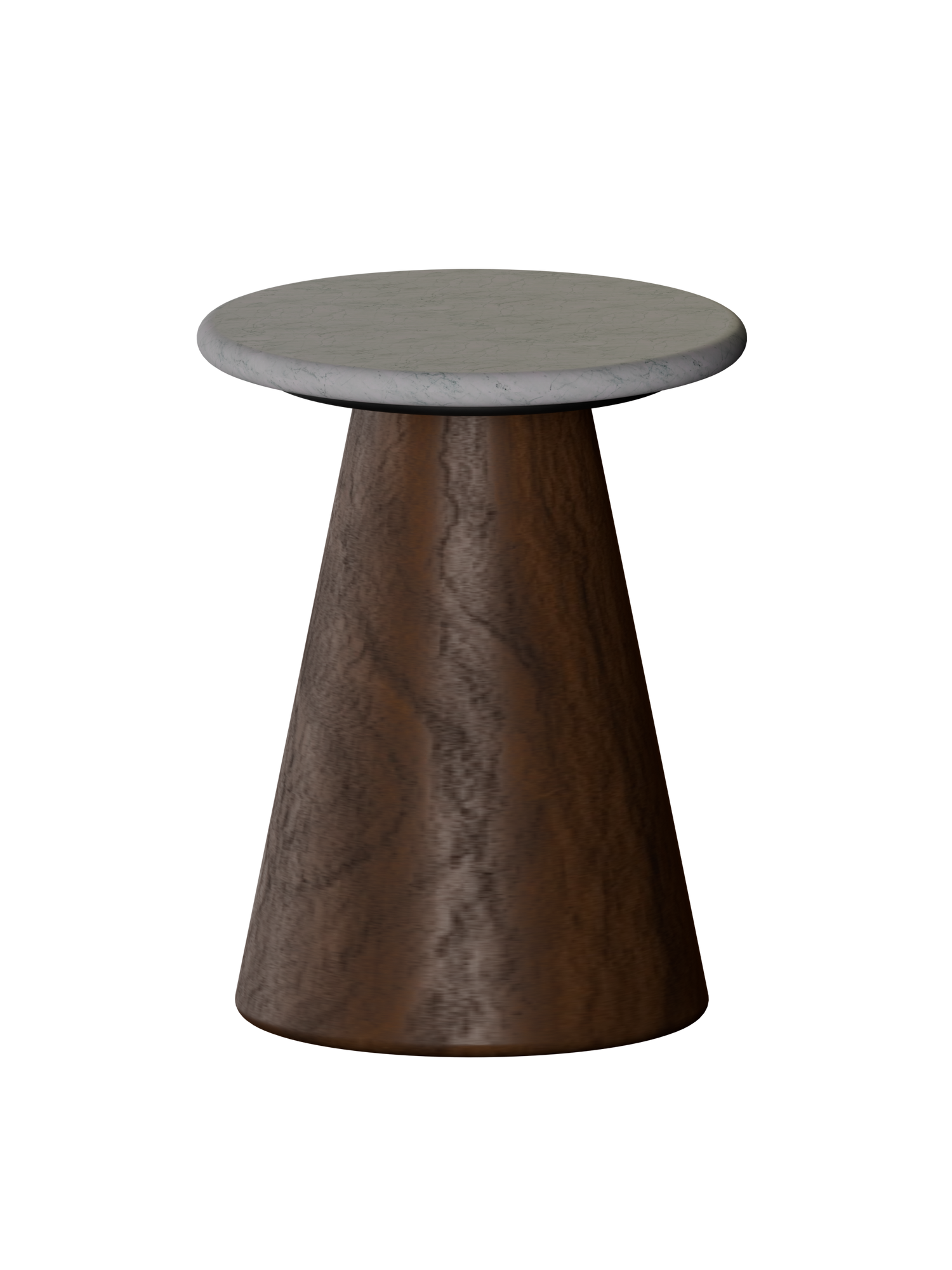 Conifer Side Table, Wood &amp; Marble