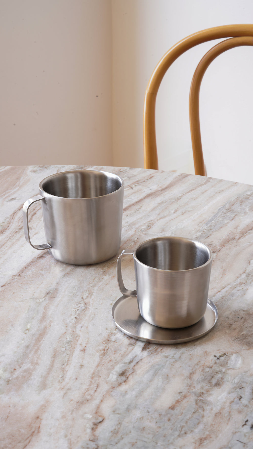 Fuji Stainless Steel Latte Cup, Set of 2