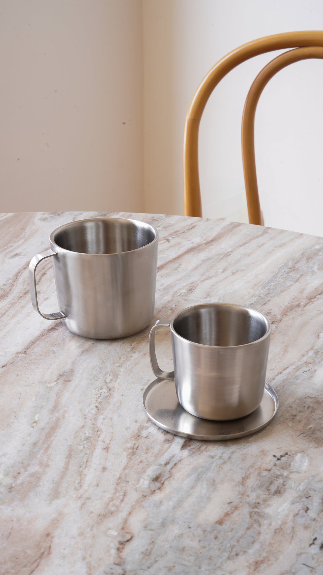Fuji Stainless Steel Latte Cup, Set of 2