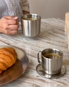 Fuji Stainless Steel Latte Cup, Set of 2