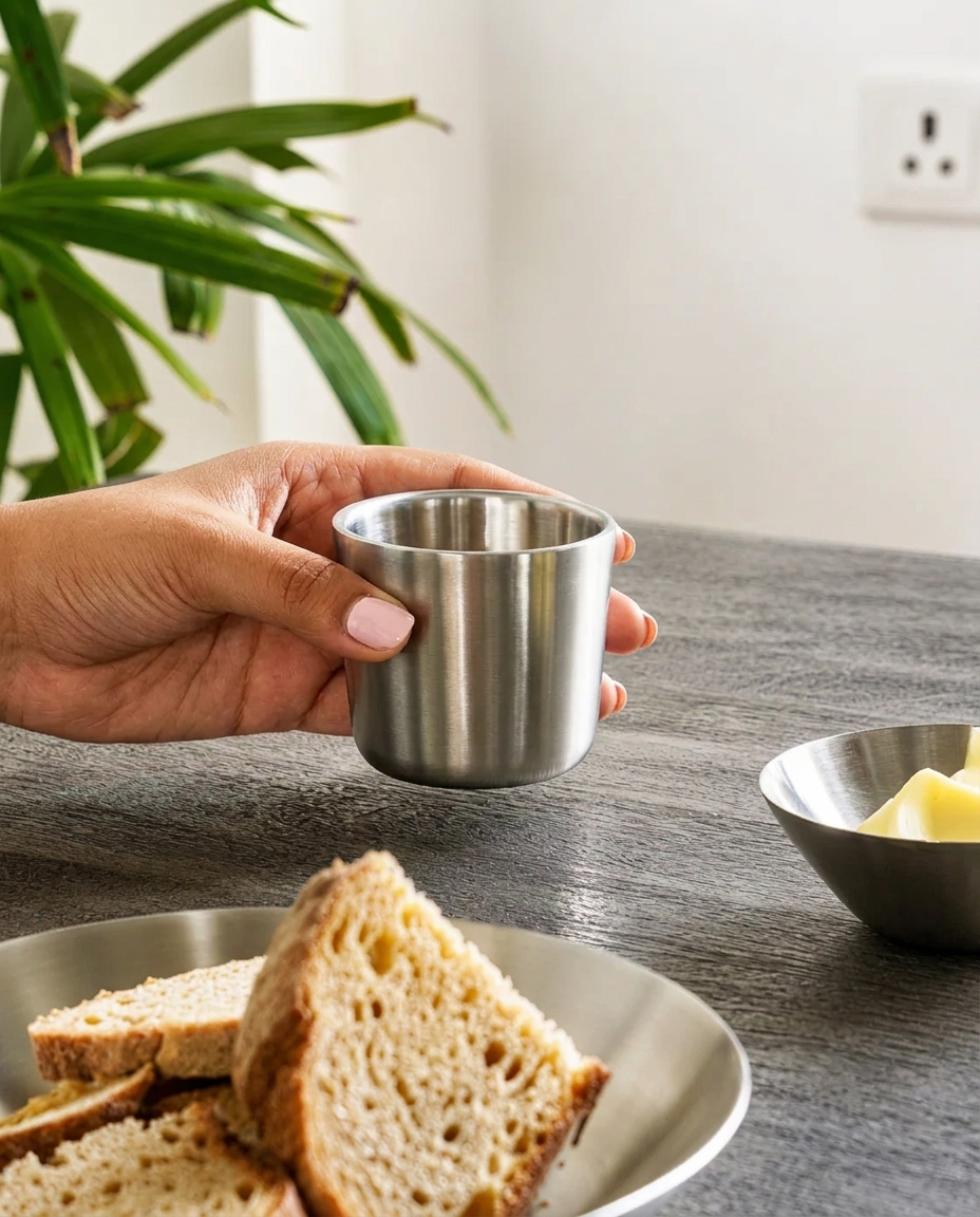 Fuji Stainless Steel Espresso Cup, Set of 2