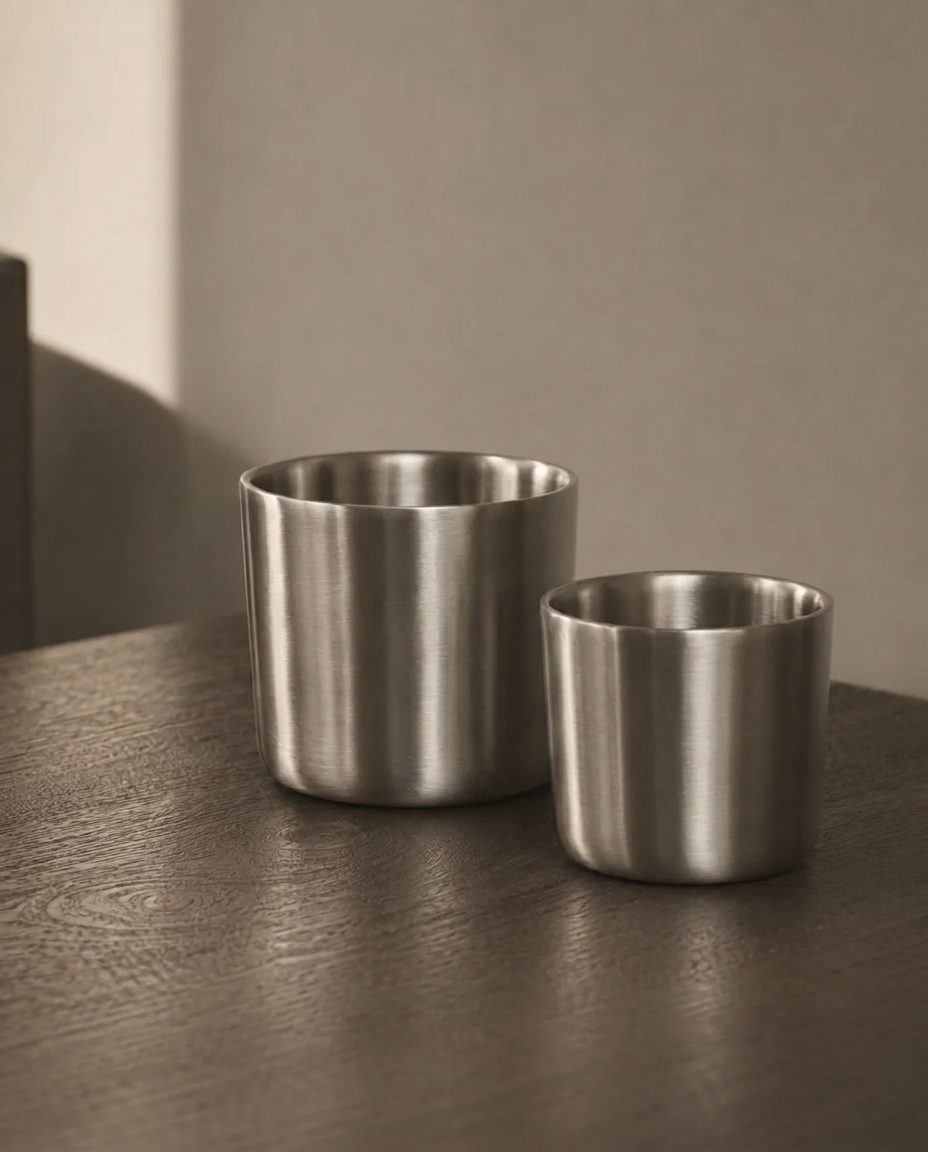 Fuji Stainless Steel Espresso Cup, Set of 2