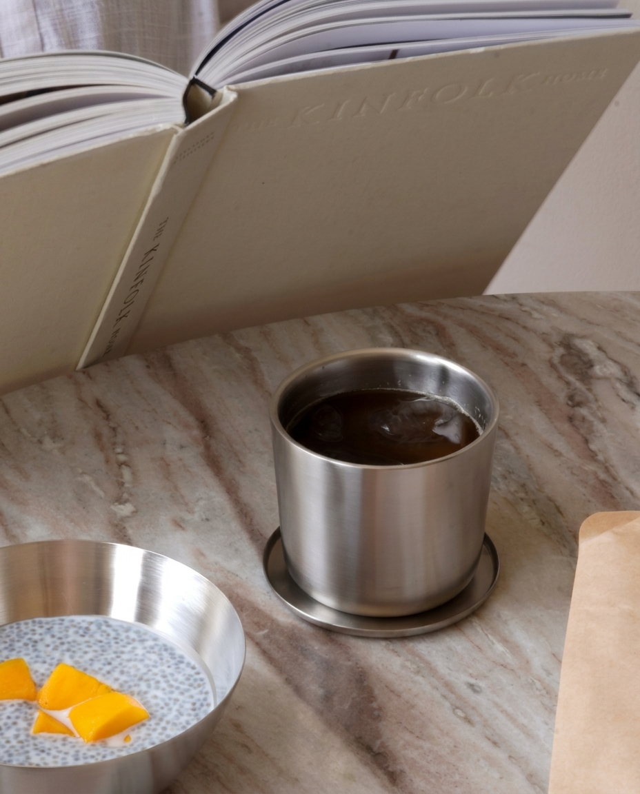 Fuji Stainless Steel Latte Cup Set