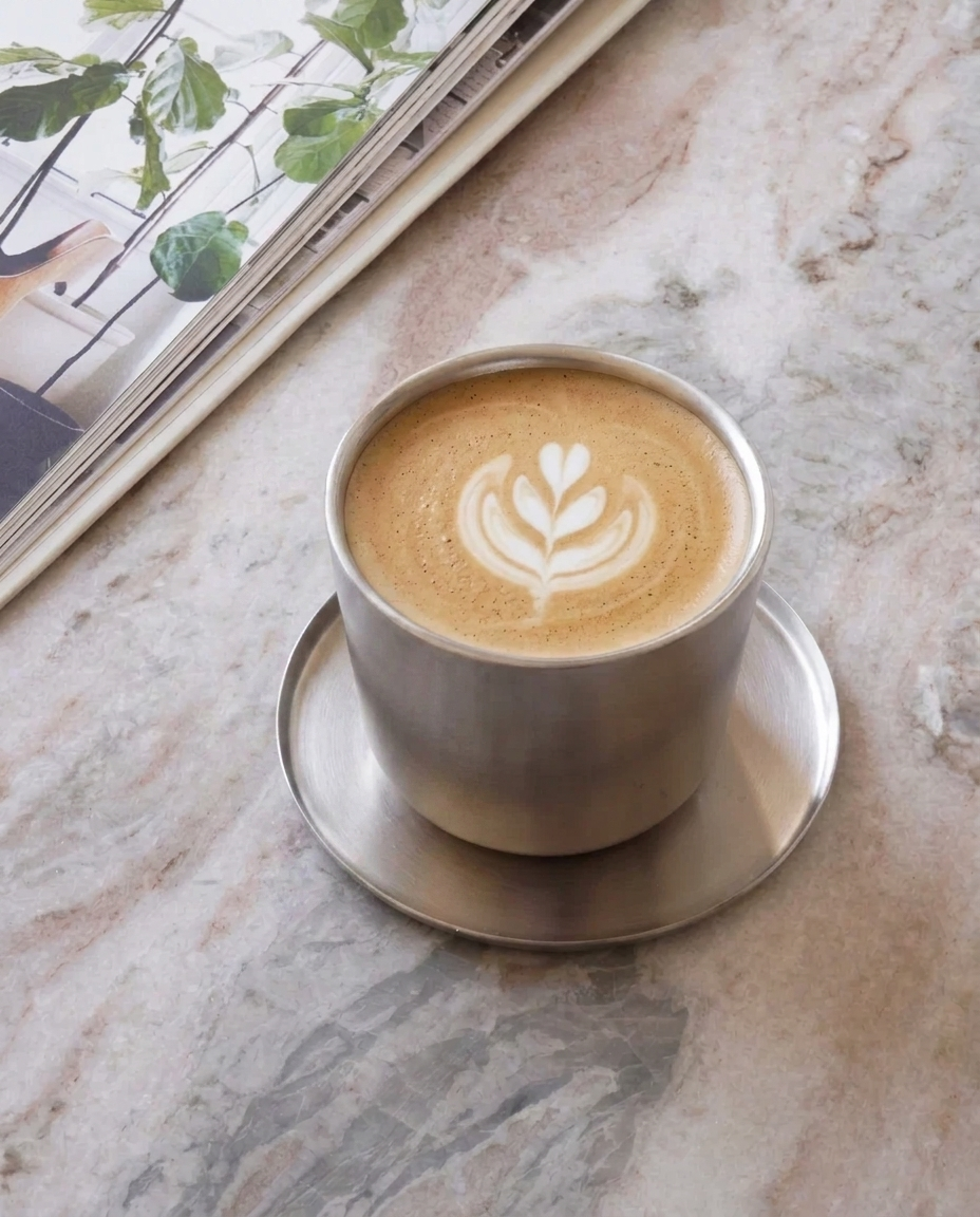 Fuji Stainless Steel Latte Cup Set