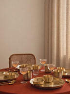 Turtle Brass Dinnerware, Set of 4