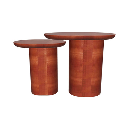 Baobab Nesting Tables, Set of 2 Coffee Brown