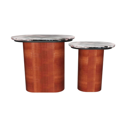 Baobab Marble Nesting Tables, Set of 2