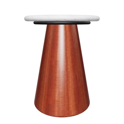 Conifer Side Table, Wood &amp; Marble