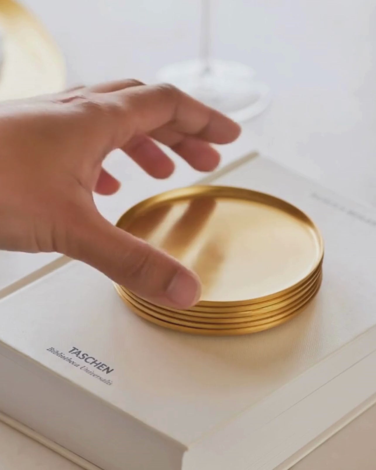 Heirloom Brass Coasters, Set of 6