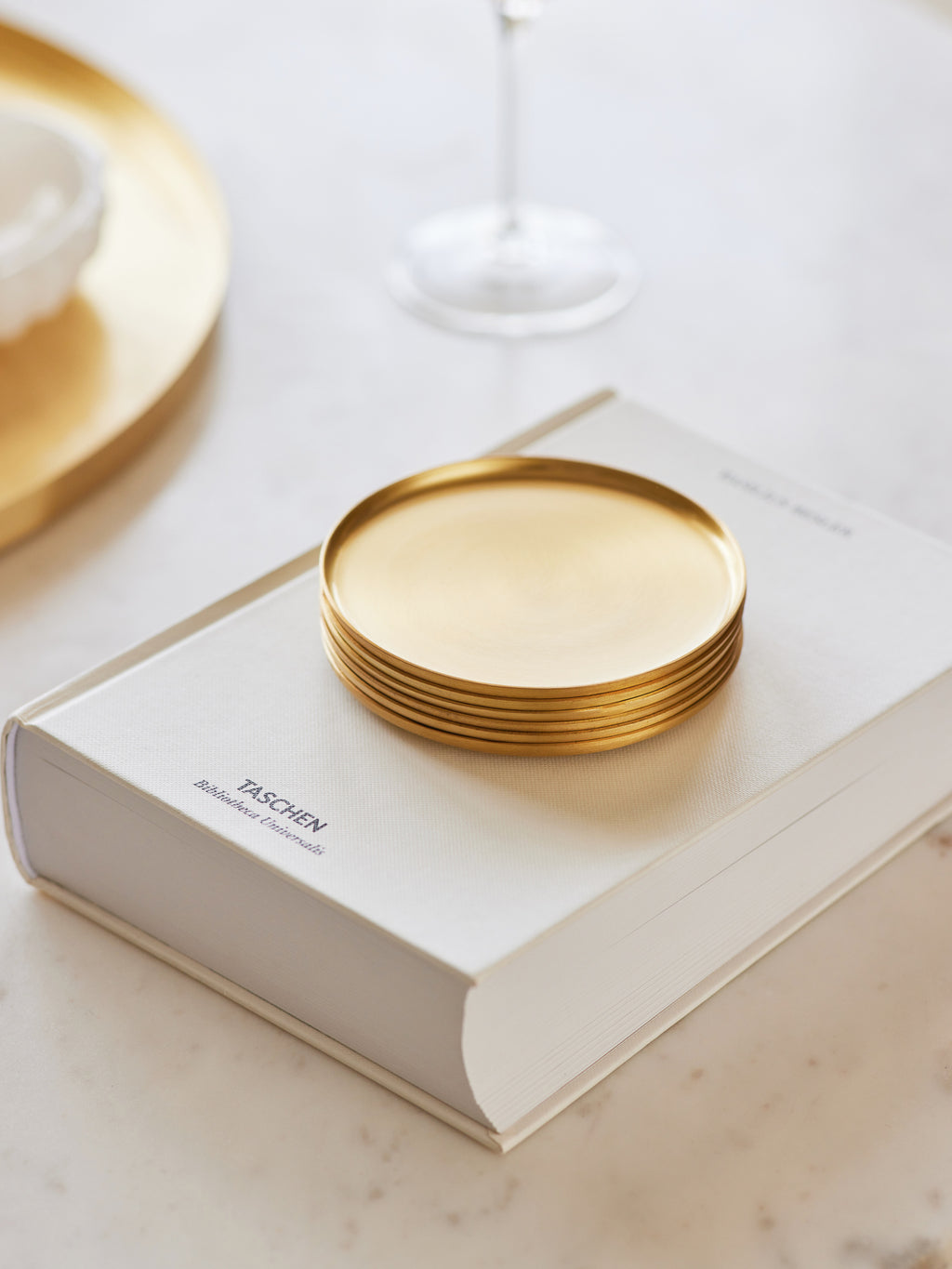 Heirloom Brass Coasters, Set of 6