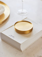 Heirloom Brass Coasters, Set of 6