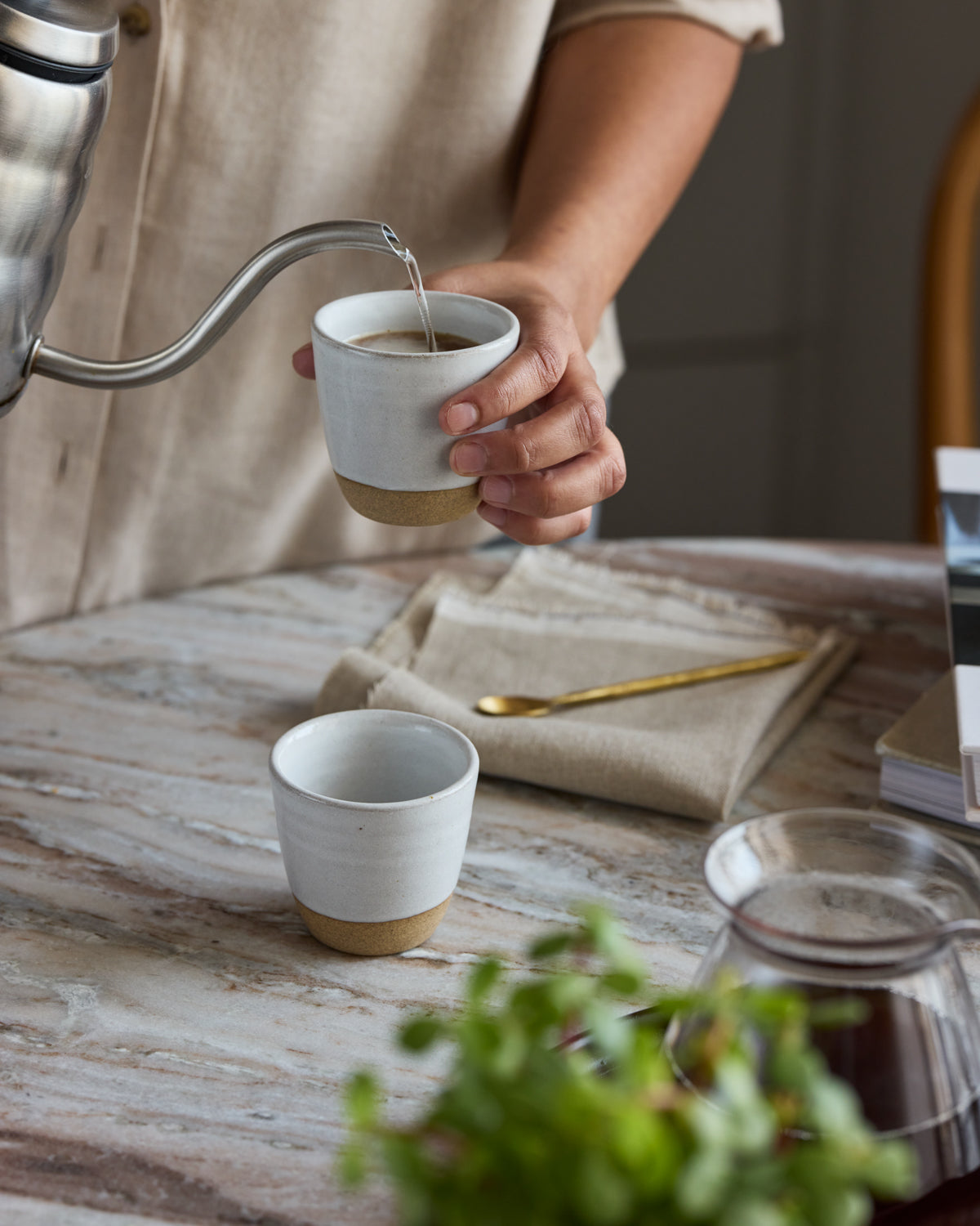 Snowdrop Piccolo Latte Cups, Without Handle