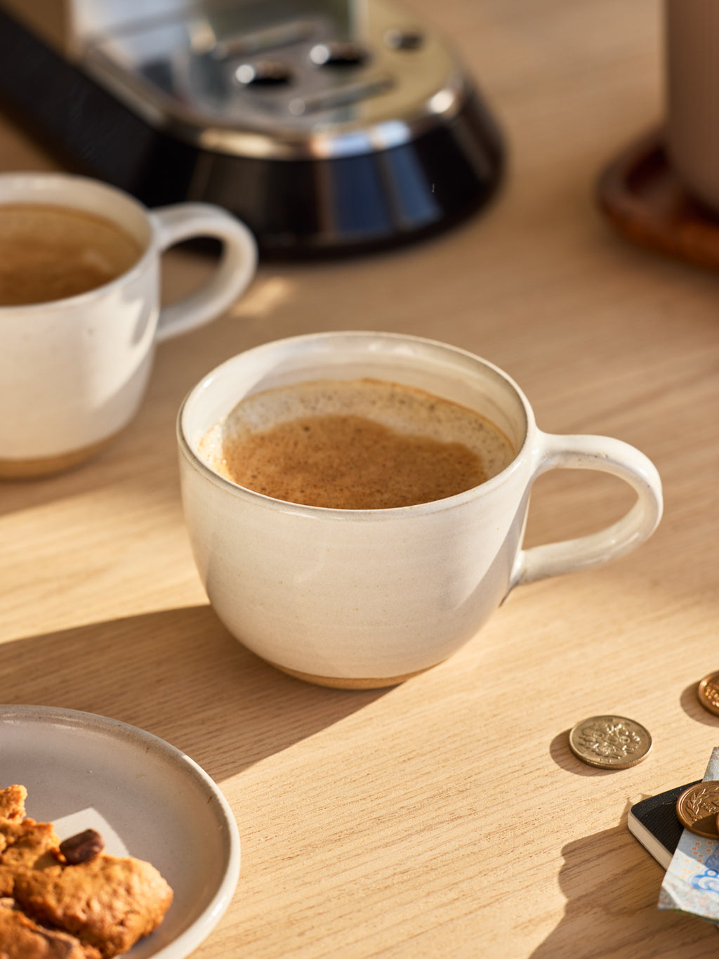 Snowdrop Latte Cups, Set of 2
