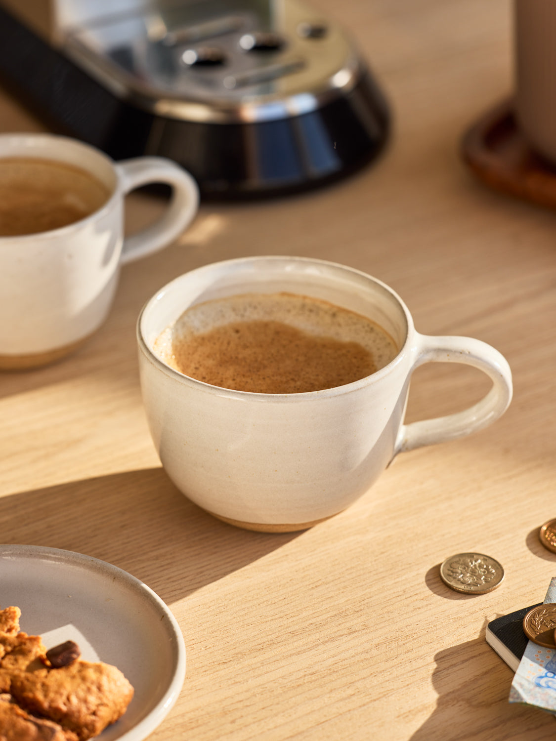 Snowdrop Latte Cups, Set of 2
