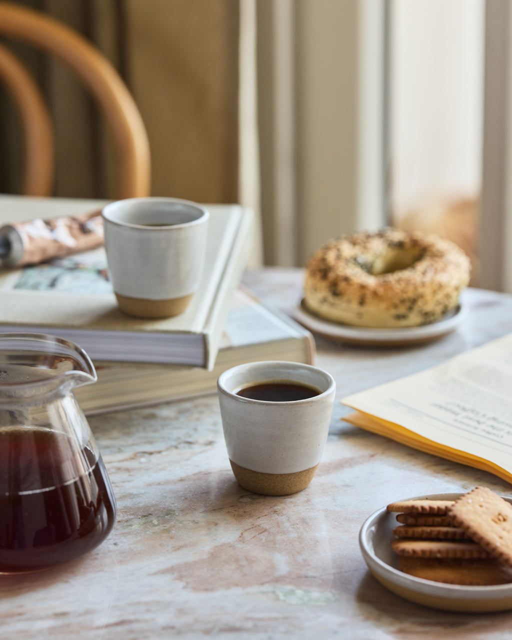 Snowdrop Piccolo Latte Cups, Without Handle, Set of 2