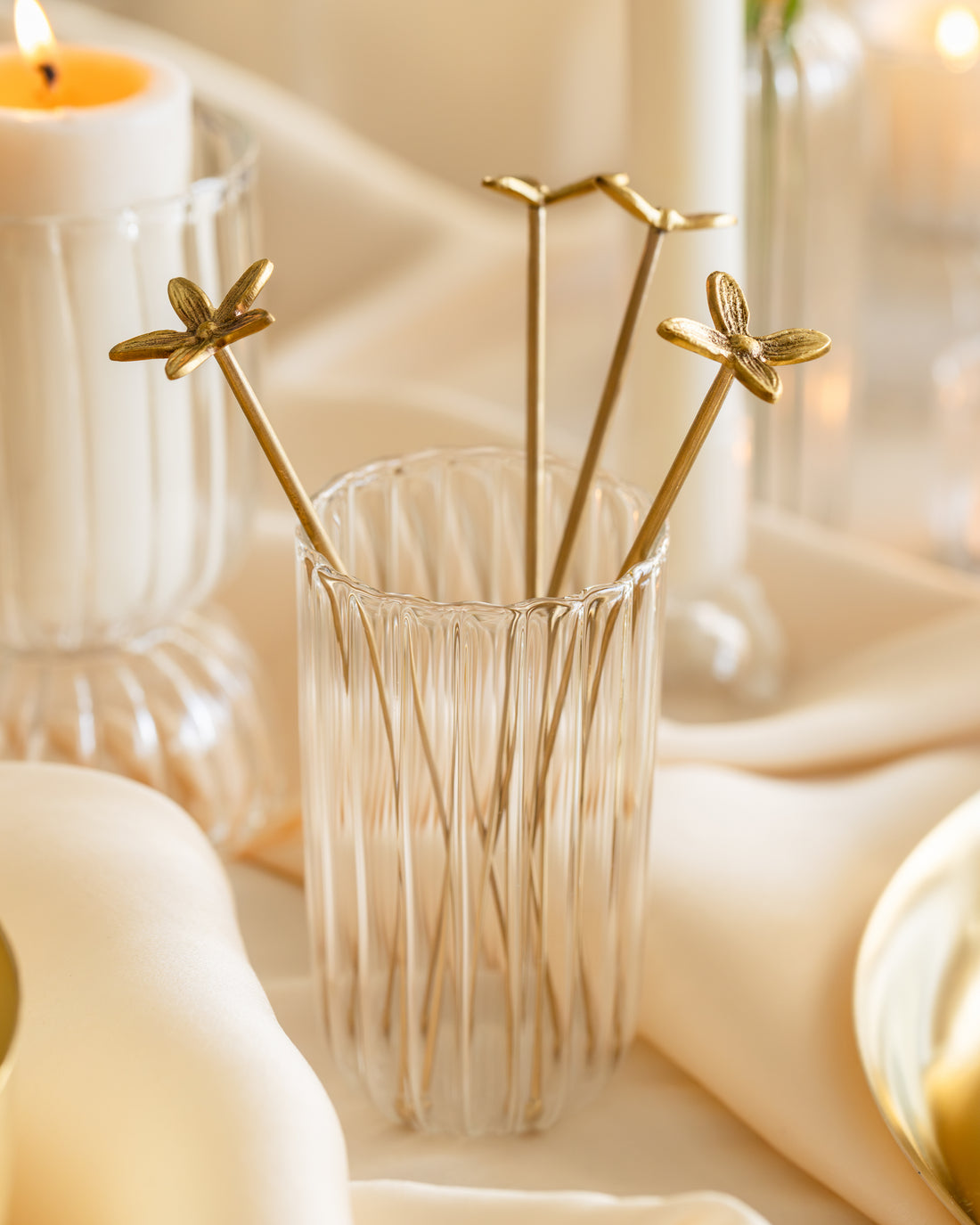 Wild Flower Stirrers, Set Of 4, Large