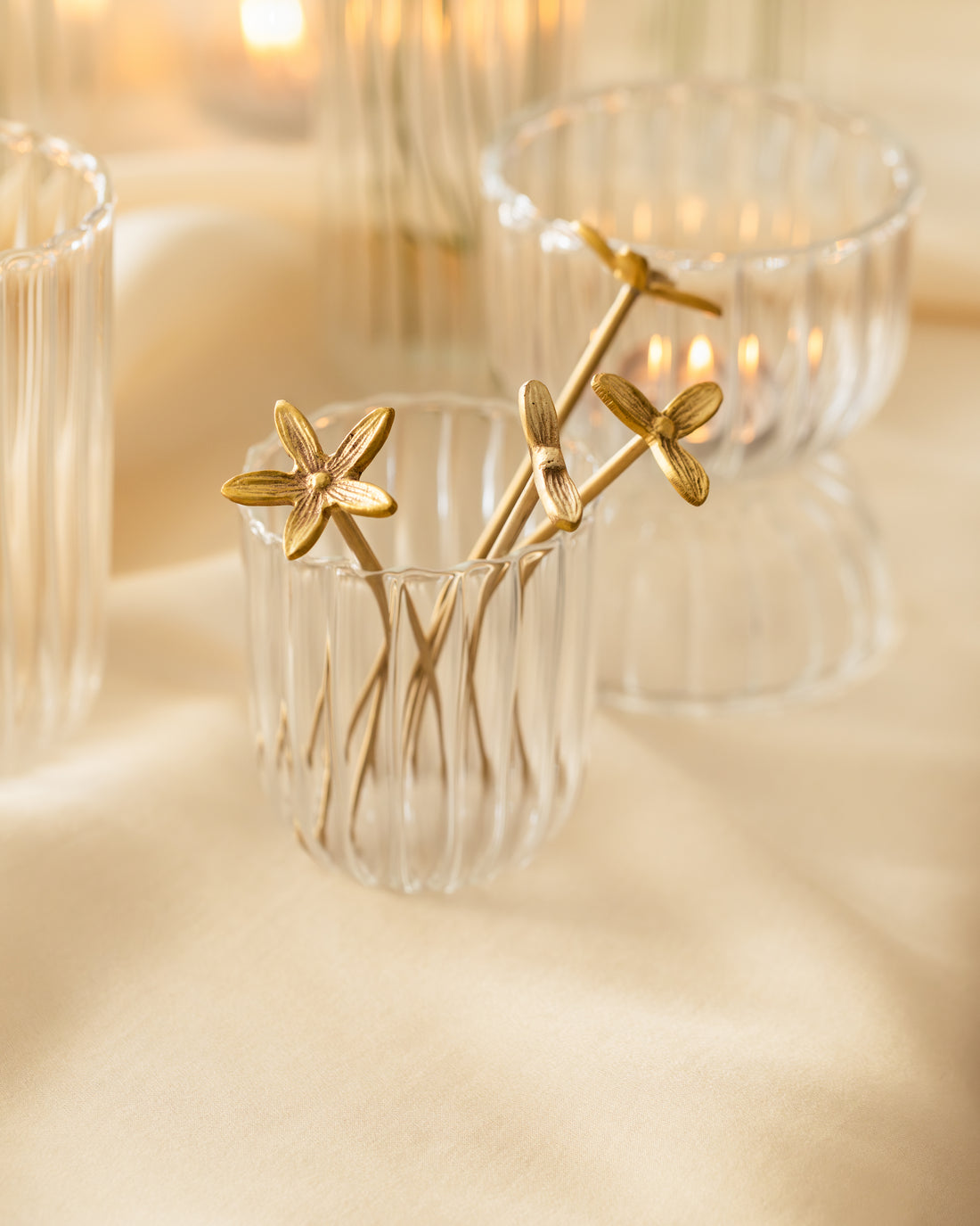 Wild Flower Stirrers, Set Of 4, Small