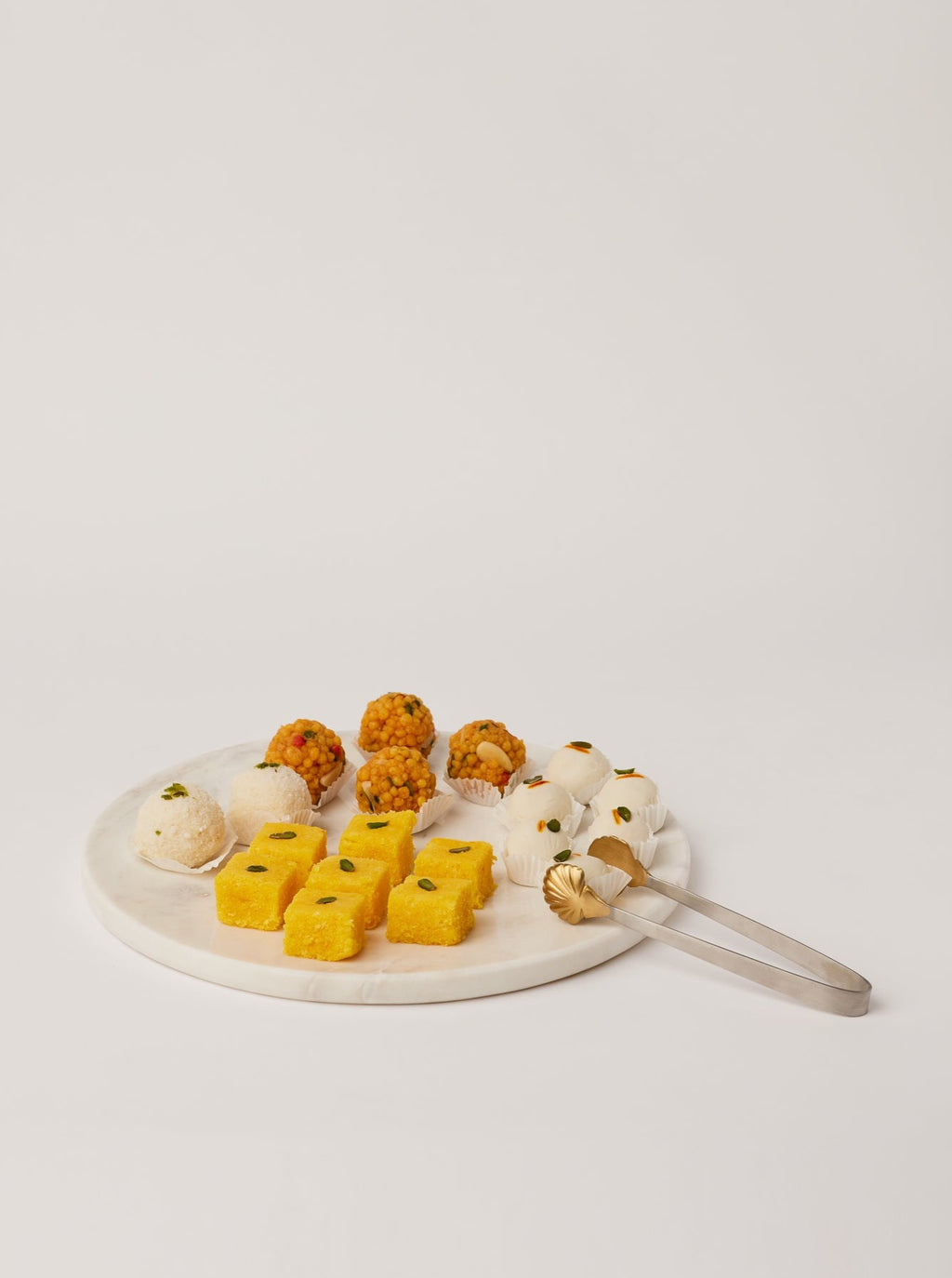 White Marble Platter - Fleck