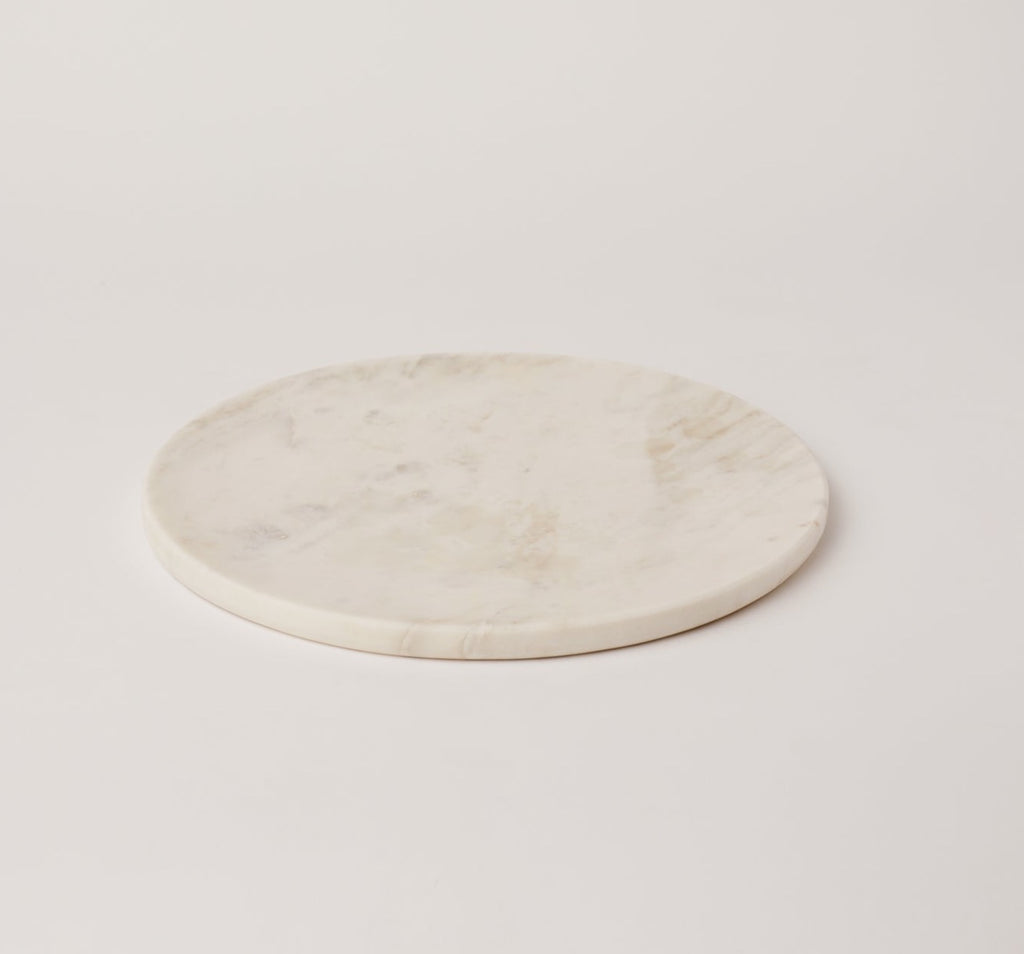 White Marble Platter - Fleck