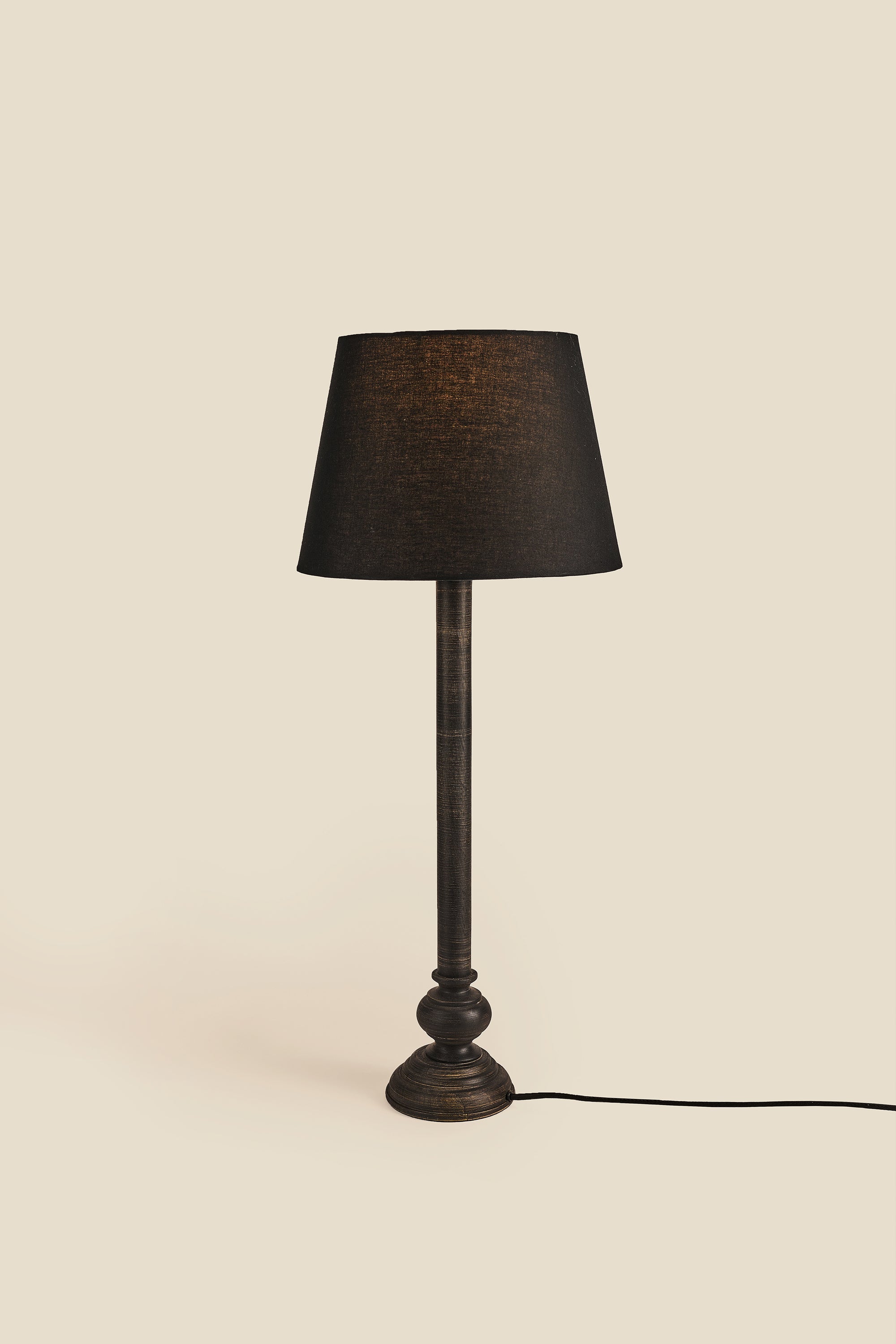 Stem Table Lamp, Black - Fleck
