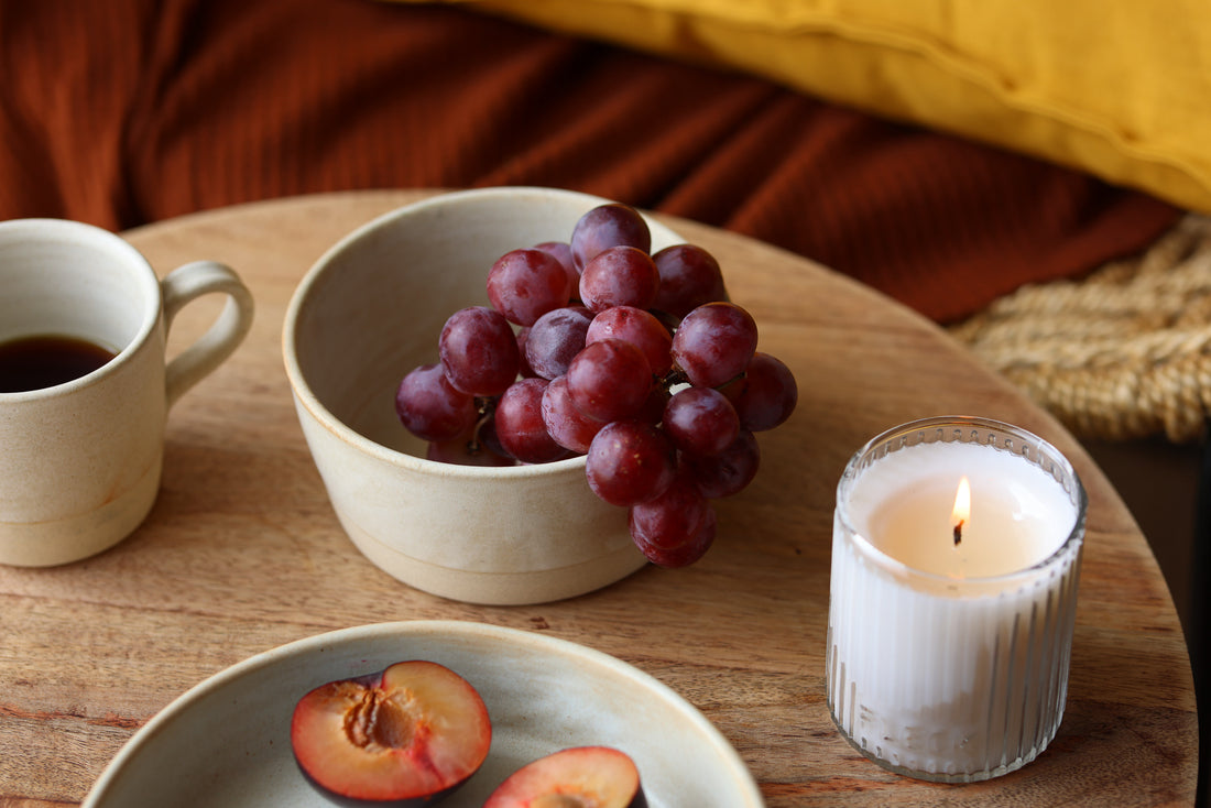 Cream Stoneware Breakfast Bowl