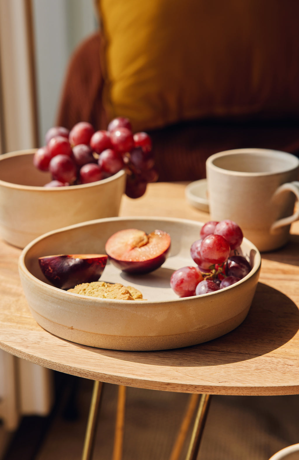 Cream White Ceramic Pasta Bowl