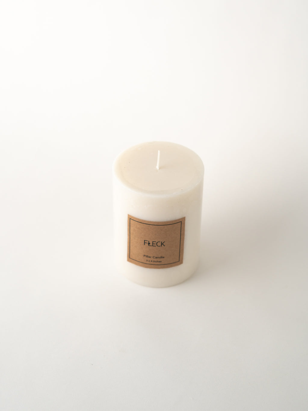Milky White Pillar Candles
