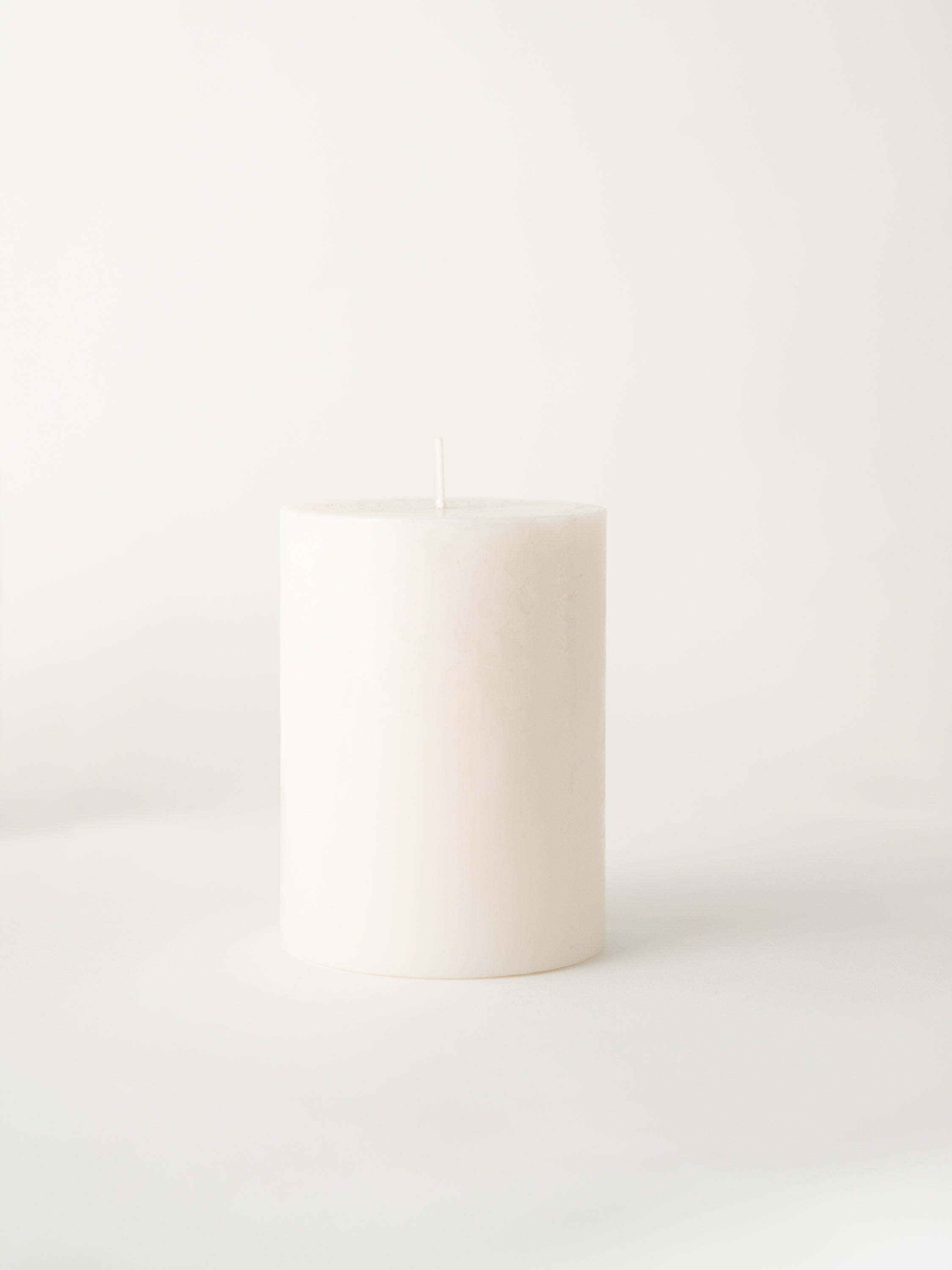 Milky White Pillar Candles