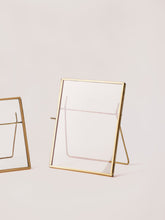 Fleck Large Photo Frames, Brass & Glass 