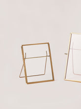 Fleck Small Photo Frames, Brass & Glass