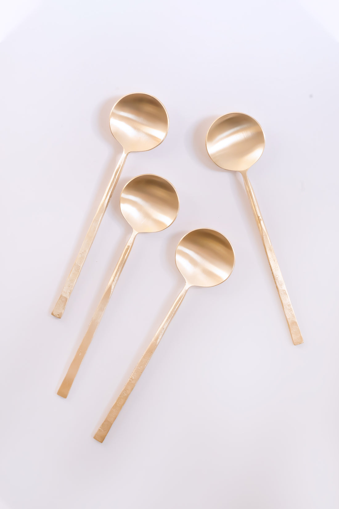 Wabi Soup Spoons, Brass - Fleck