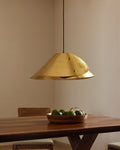 Golden hanging lights.