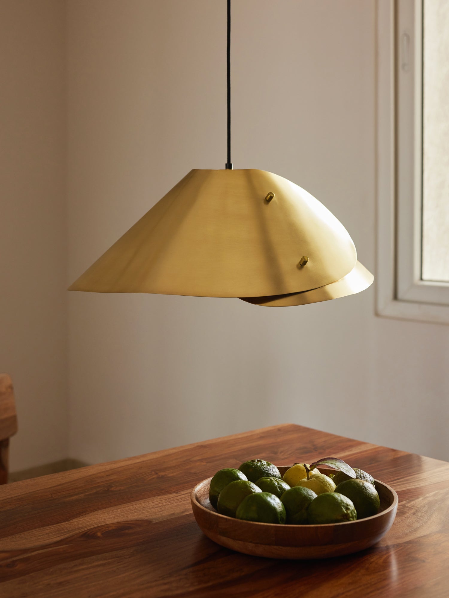 Brass pendant lamp for living room