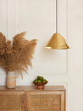 Gold hanging lamps for living room 