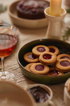 Ilai green ceramic plate for pasta.