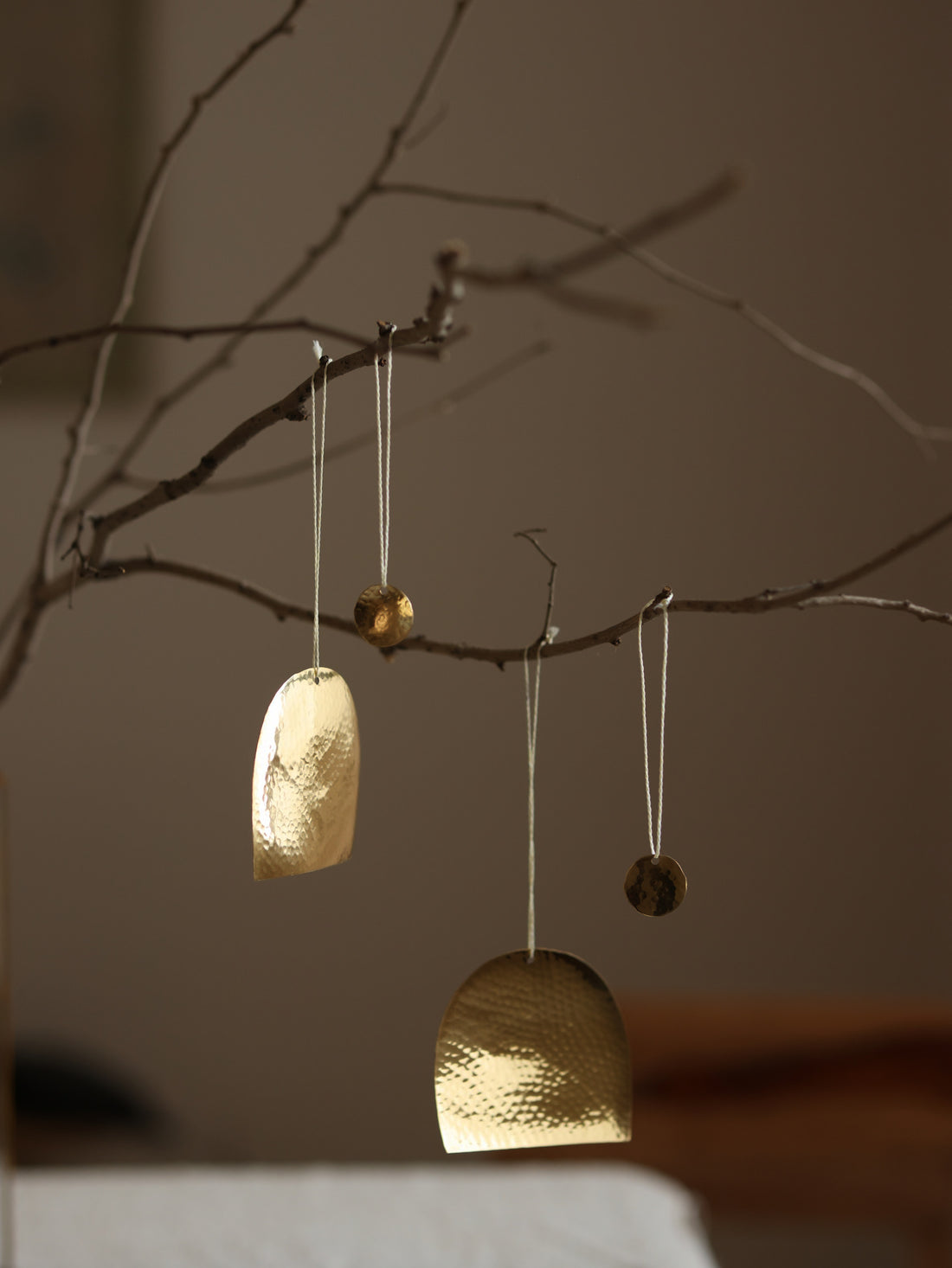 Hammered Brass Ornaments - Fleck
